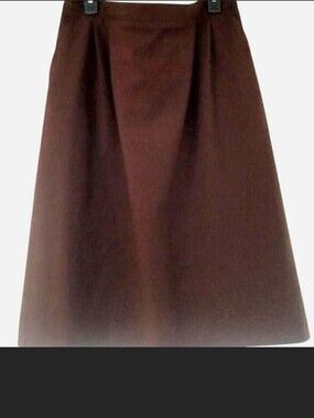 Nikki Size 22W Skirt Brown Below Knees A-Line